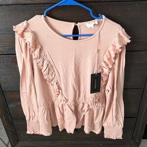 1.4.3. Story by Line Up Pink Ruffle Blouse